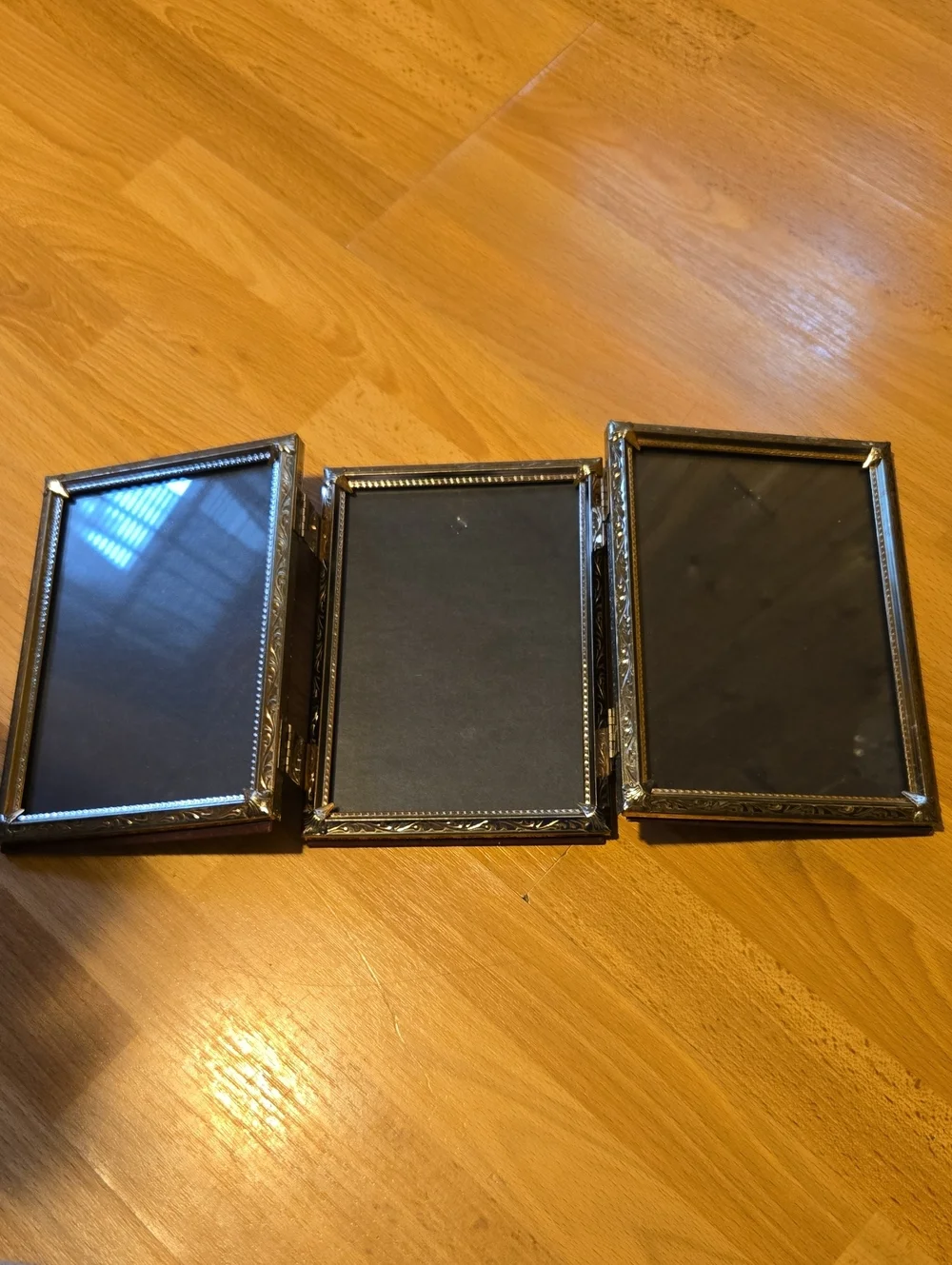 Pier 1 Silver Ornate Triple Picture Frame